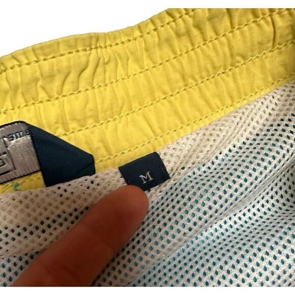 Polo Ralph Lauren Men's Aqua Blue Solid Traveler 5.5" Swim Trunks Sz M - Picture 8 of 9